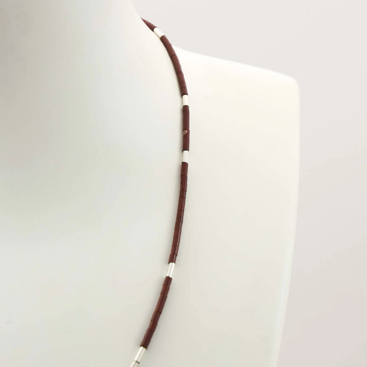 Pipestone Heishi Bead Necklace