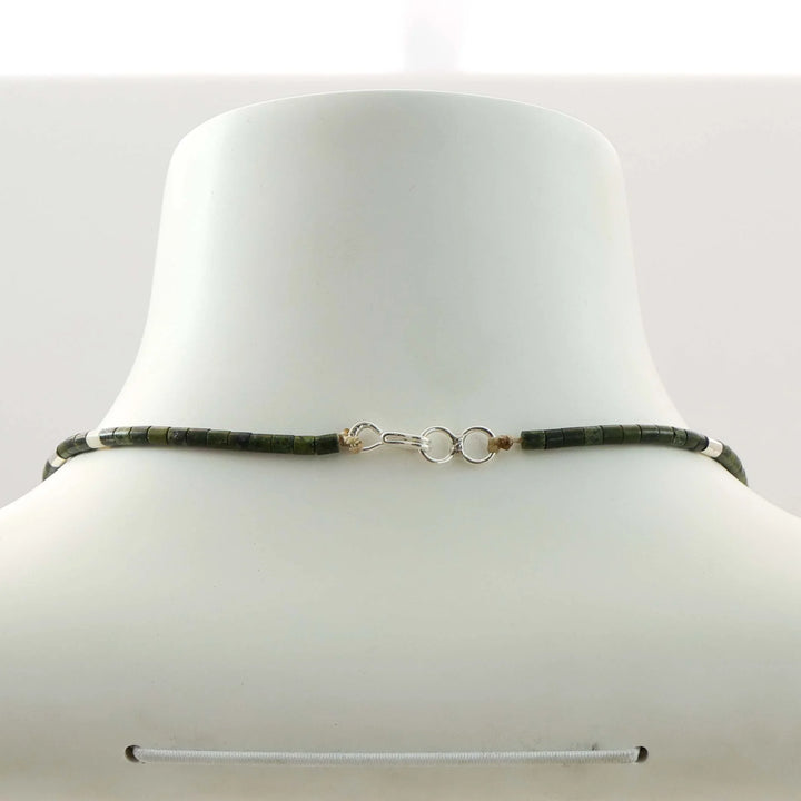 Serpentine Heishi Bead Necklace