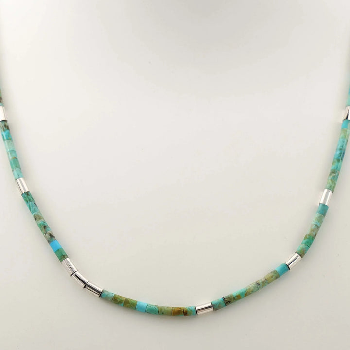 Turquoise Heishi Bead Necklace