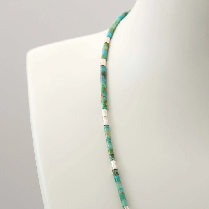 Turquoise Heishi Bead Necklace