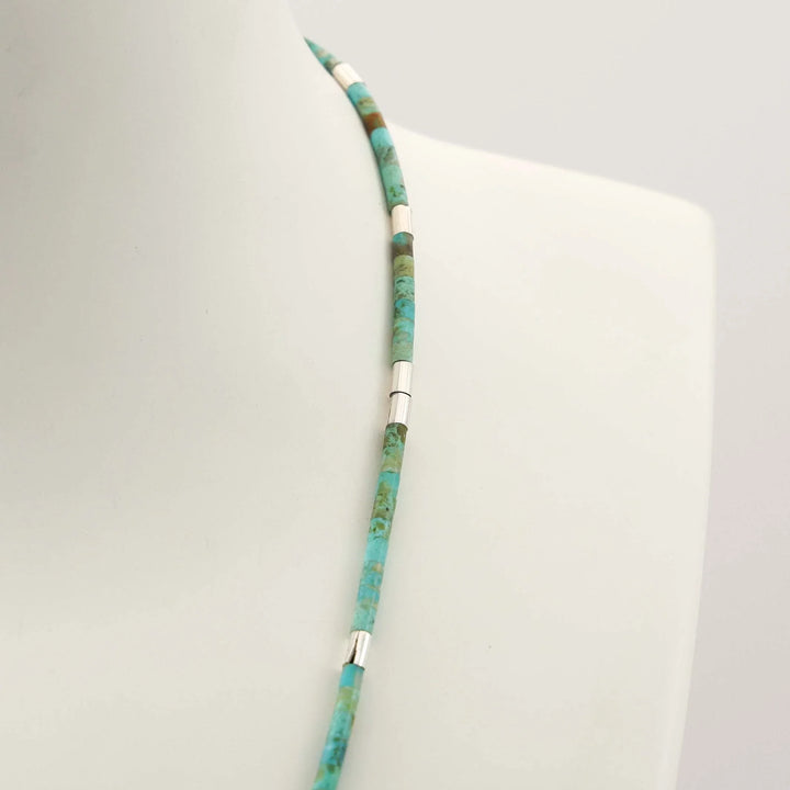Turquoise Heishi Bead Necklace