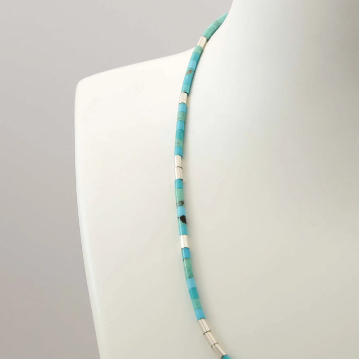 Turquoise Heishi Bead Necklace