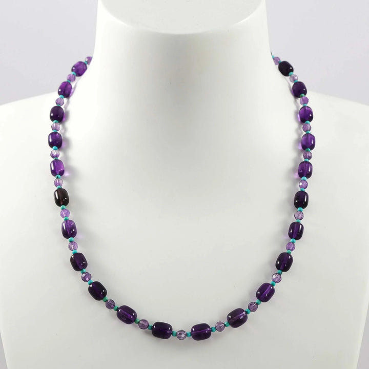 Amethyst and Turquoise Necklace