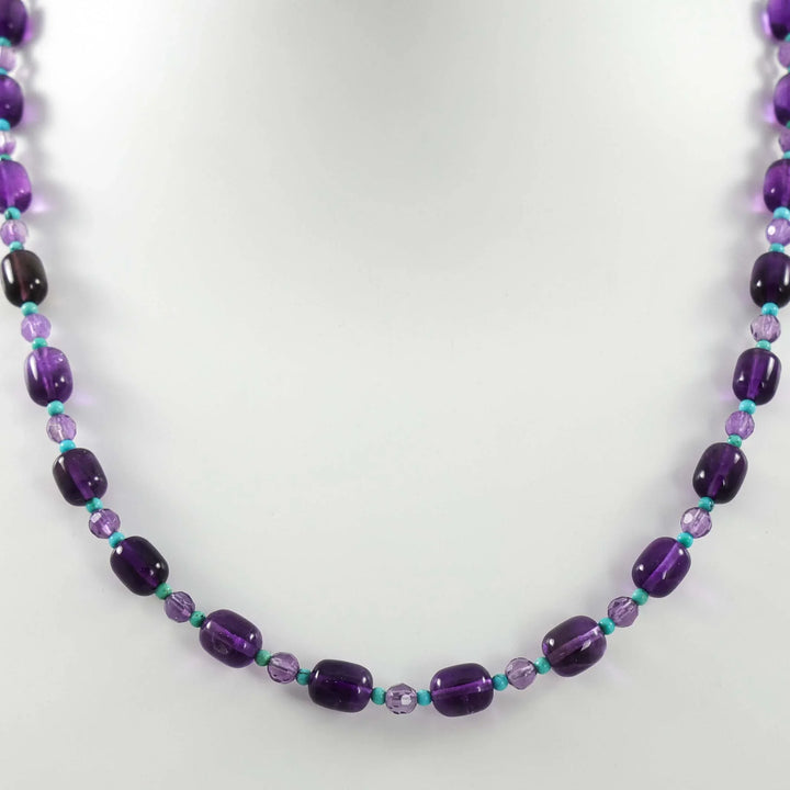 Amethyst and Turquoise Necklace