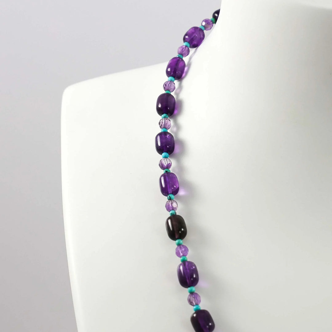 Amethyst and Turquoise Necklace