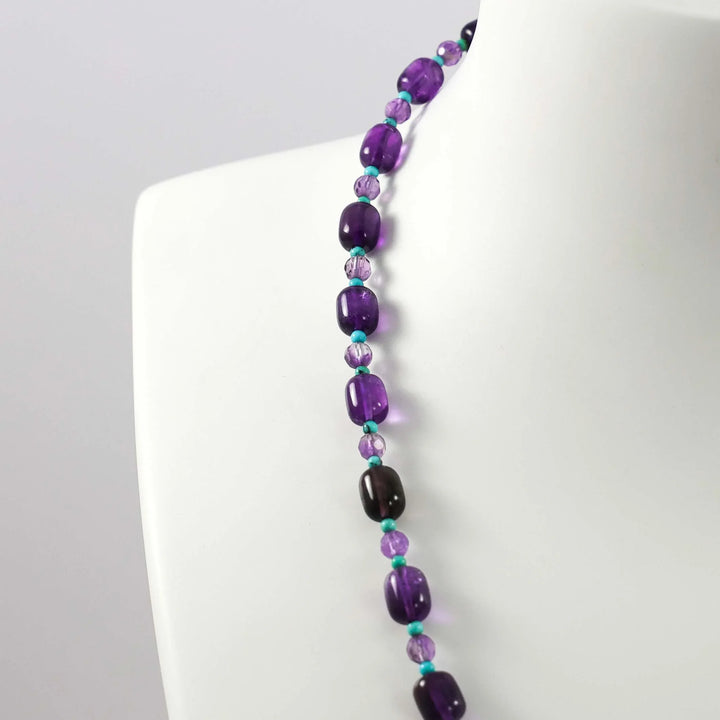 Amethyst and Turquoise Necklace