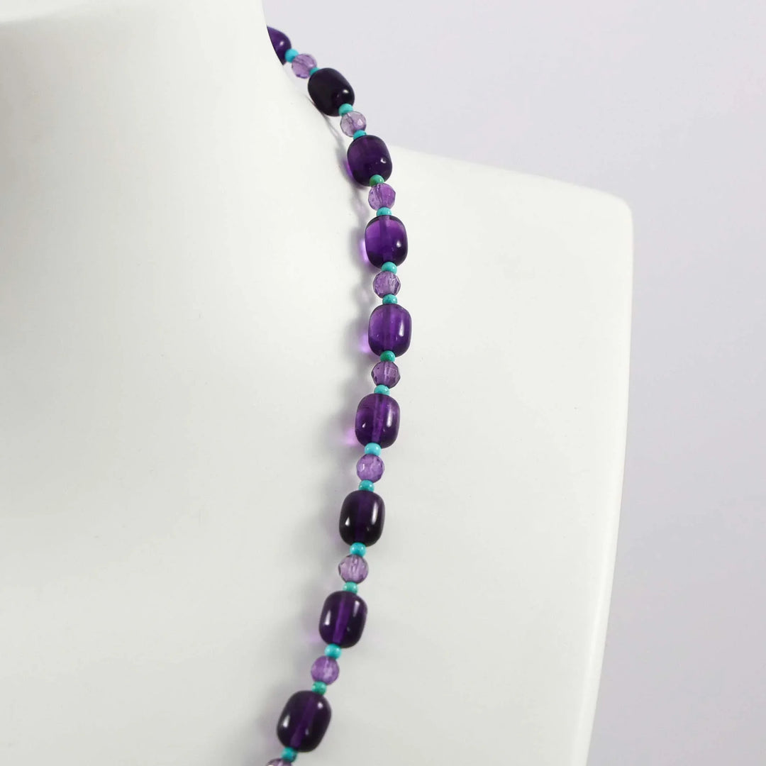 Amethyst and Turquoise Necklace