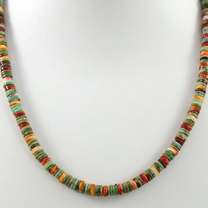 Turquoise and Spiny Oyster Necklace