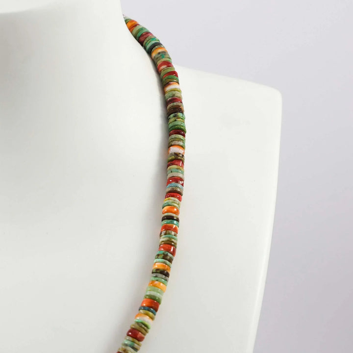 Turquoise and Spiny Oyster Necklace