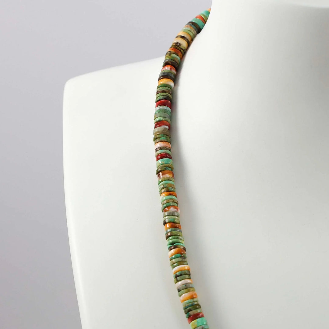 Turquoise and Spiny Oyster Necklace