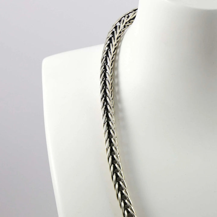 Silver Foxtail Necklace