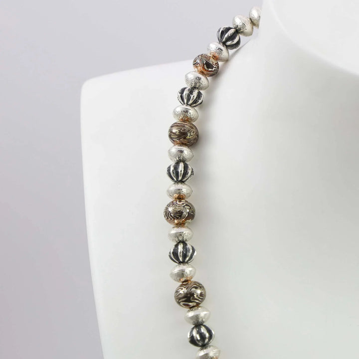 Mokume Bead Necklace