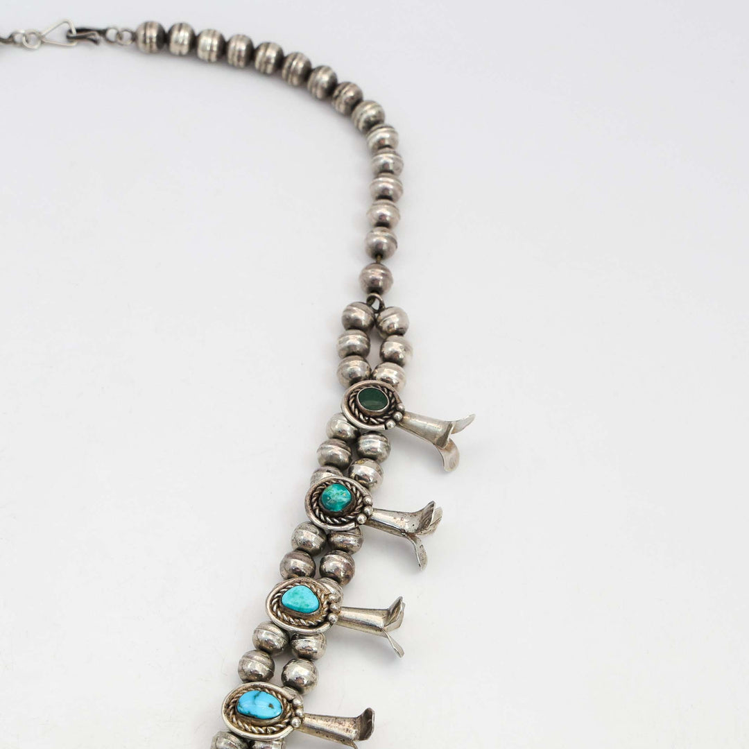 1970s Turquoise Squash Blossom