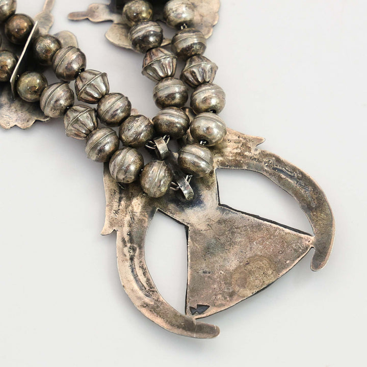 Peyote Bird Squash Blossom Necklace