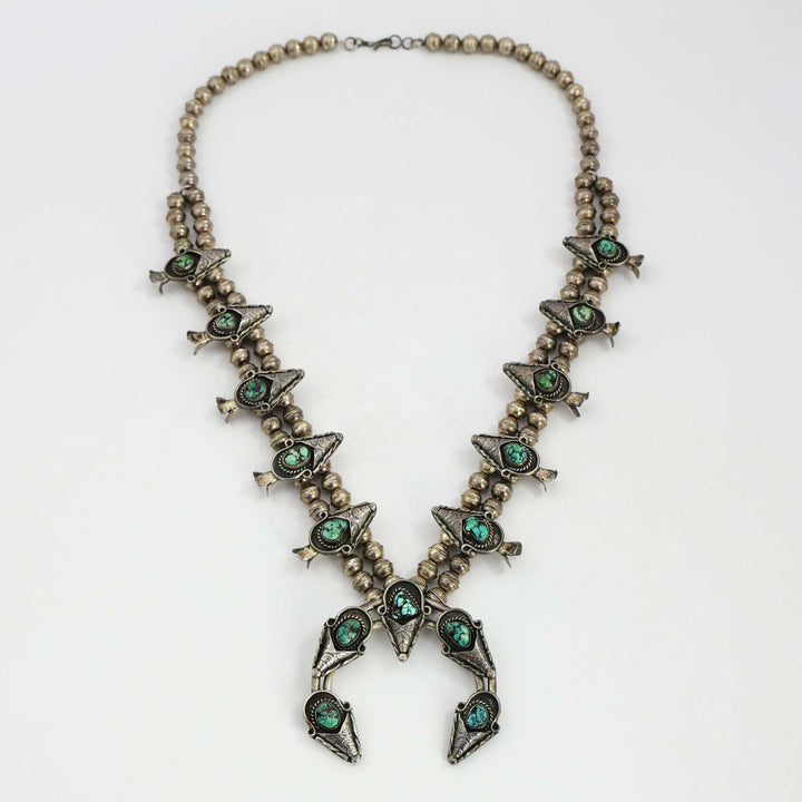 1960s Turquoise Squash Blossom Necklace