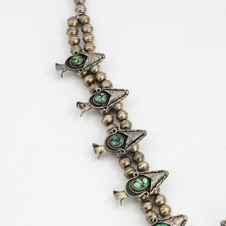 1960s Turquoise Squash Blossom Necklace
