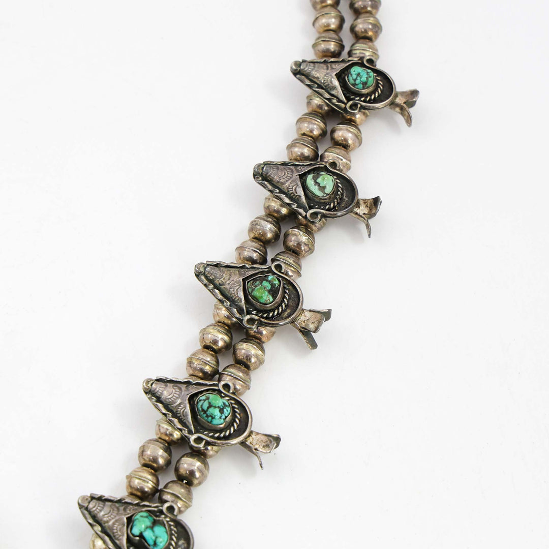 1960s Turquoise Squash Blossom Necklace