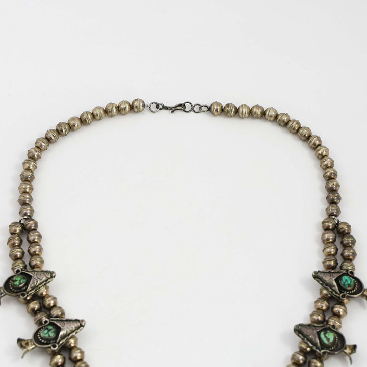 1960s Turquoise Squash Blossom Necklace