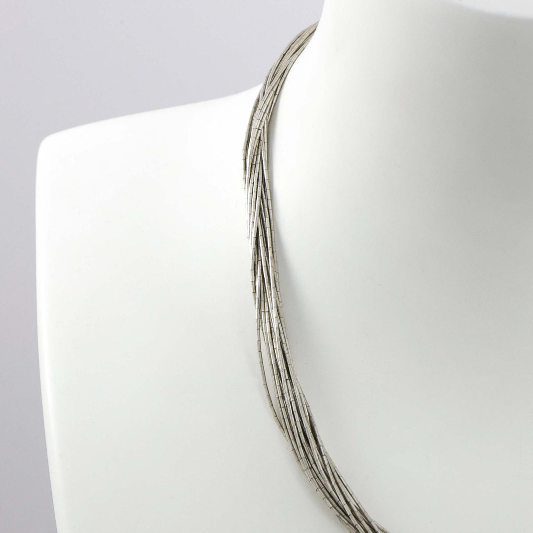 1980s Liquid Silver Necklace