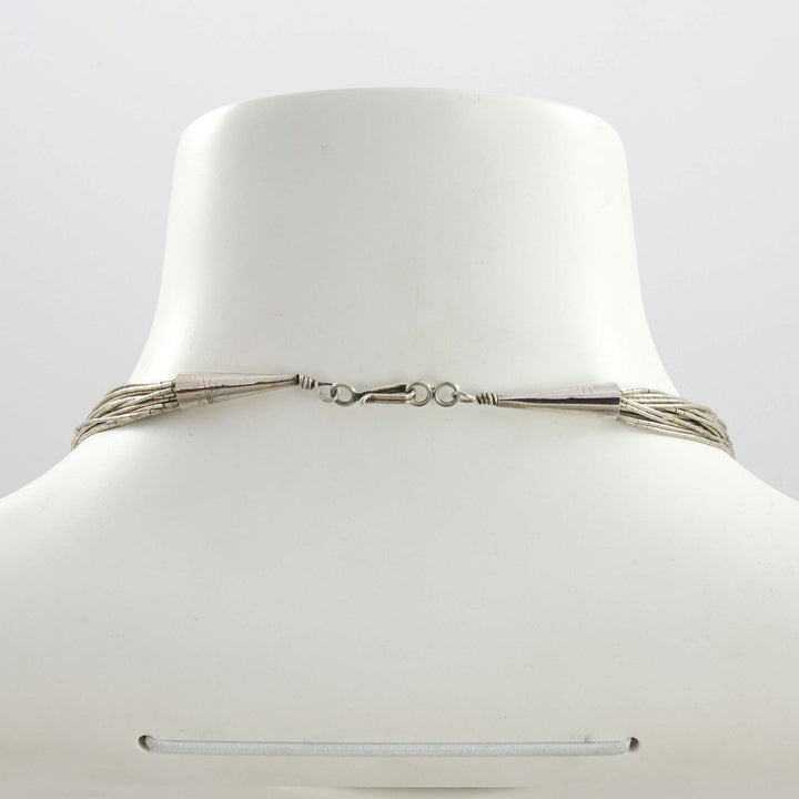 1980s Liquid Silver Necklace