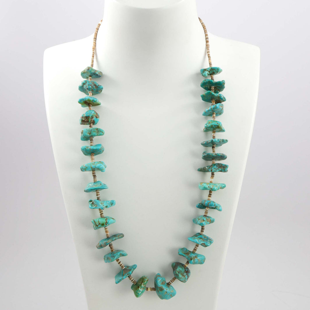 Kingman Turquoise Nugget Necklace