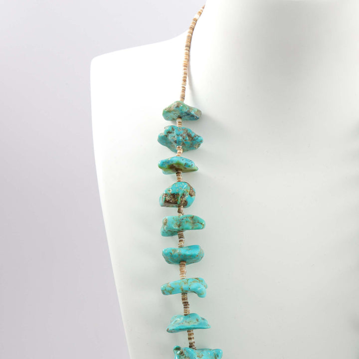 Kingman Turquoise Nugget Necklace