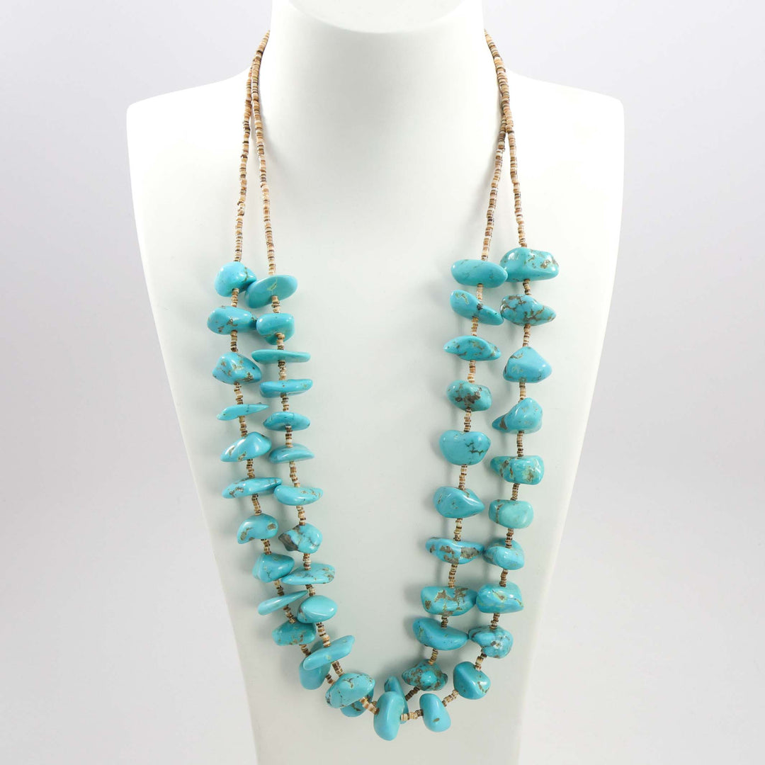 Kingman Turquoise Nugget Necklace