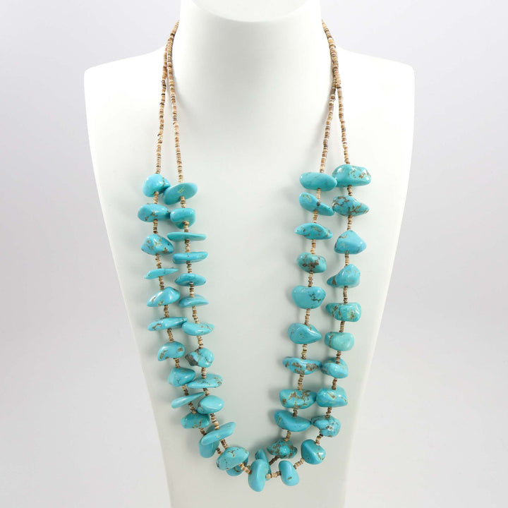 Kingman Turquoise Nugget Necklace