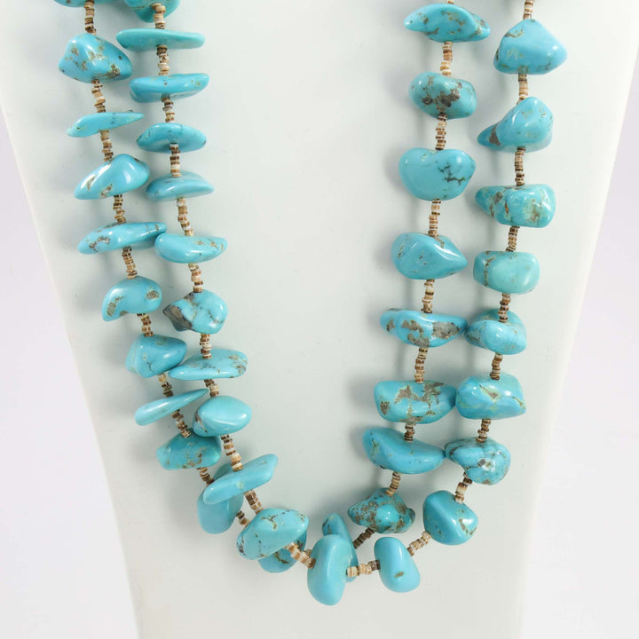 Kingman Turquoise Nugget Necklace