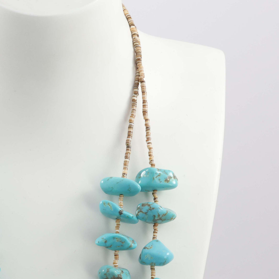 Kingman Turquoise Nugget Necklace