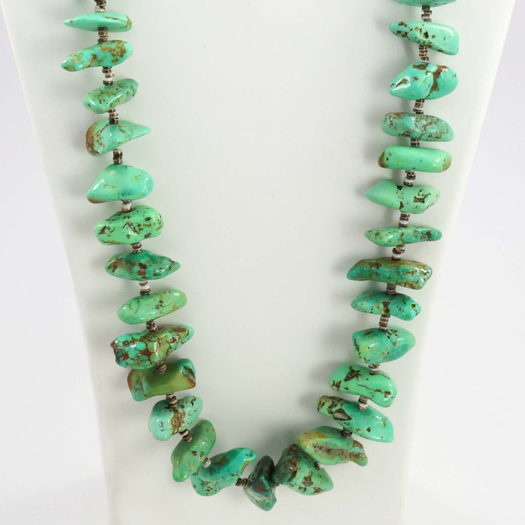 Kingman Turquoise Nugget Necklace