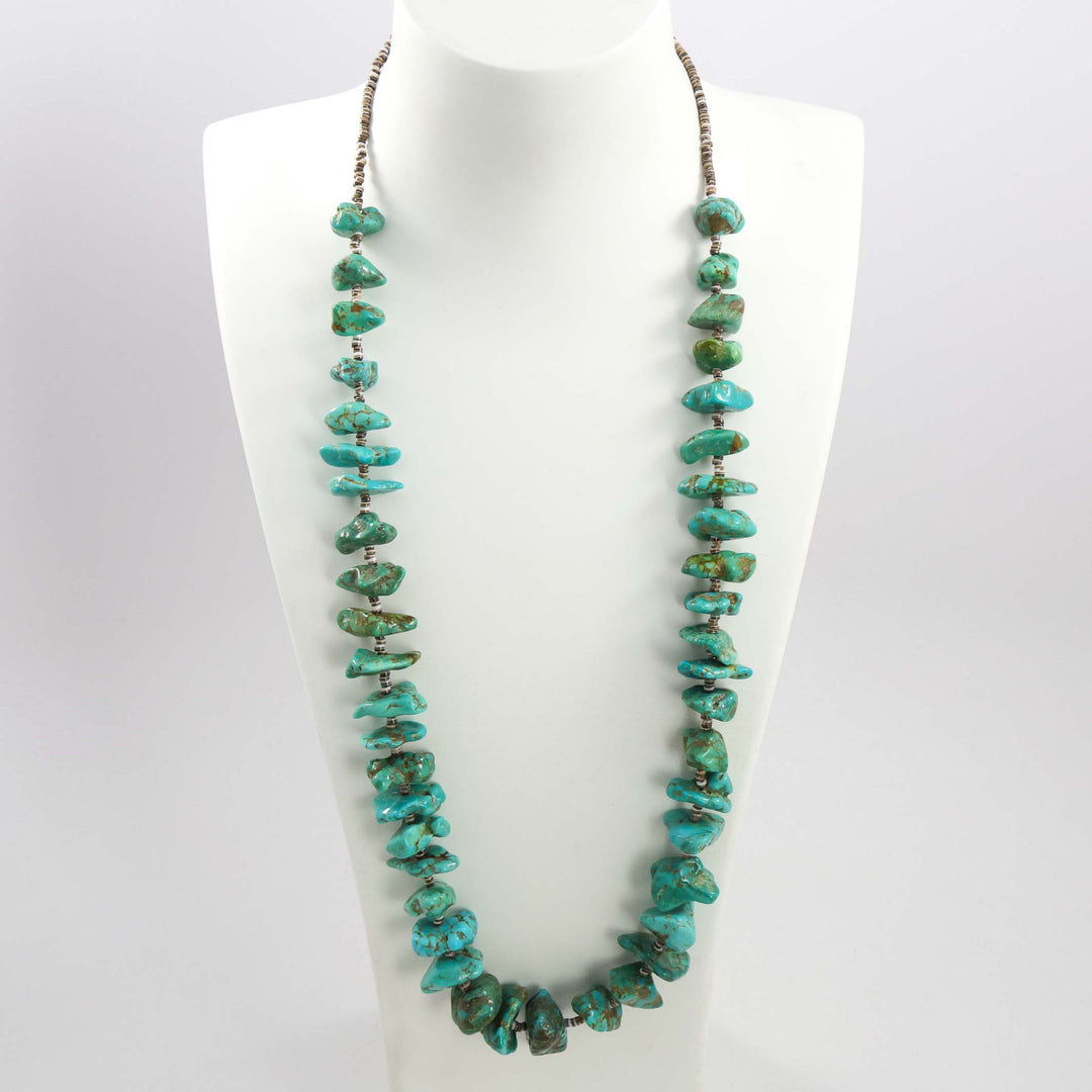 Kingman Turquoise Nugget Necklace