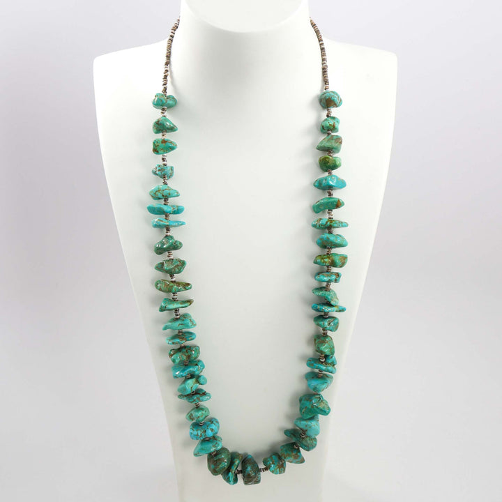 Kingman Turquoise Nugget Necklace