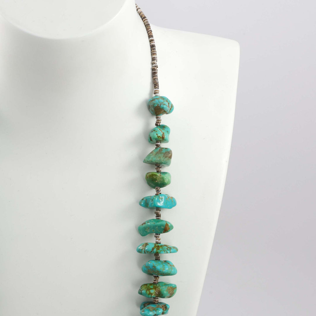 Kingman Turquoise Nugget Necklace
