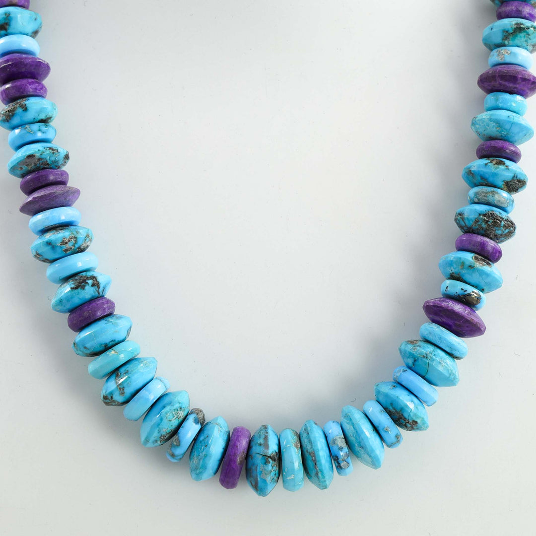 Turquoise and Sugilite Necklace