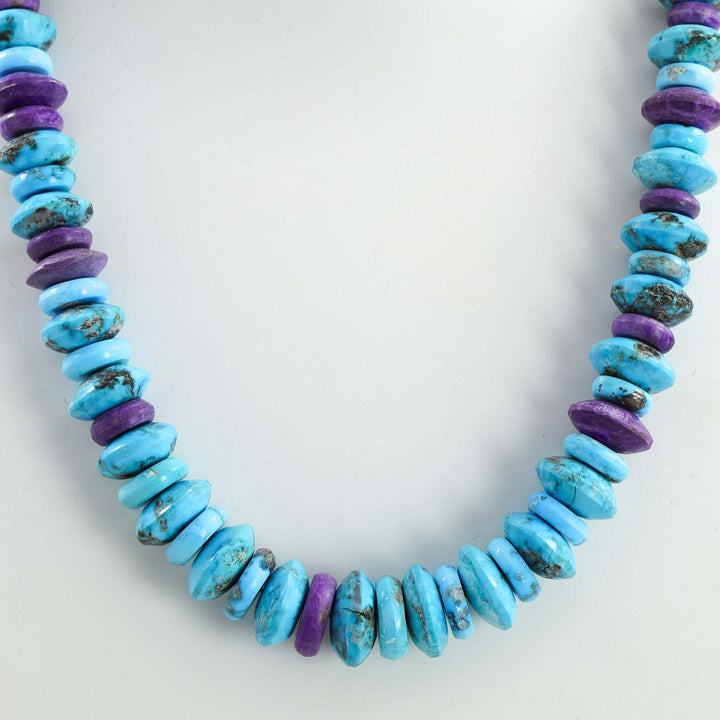 Turquoise and Sugilite Necklace