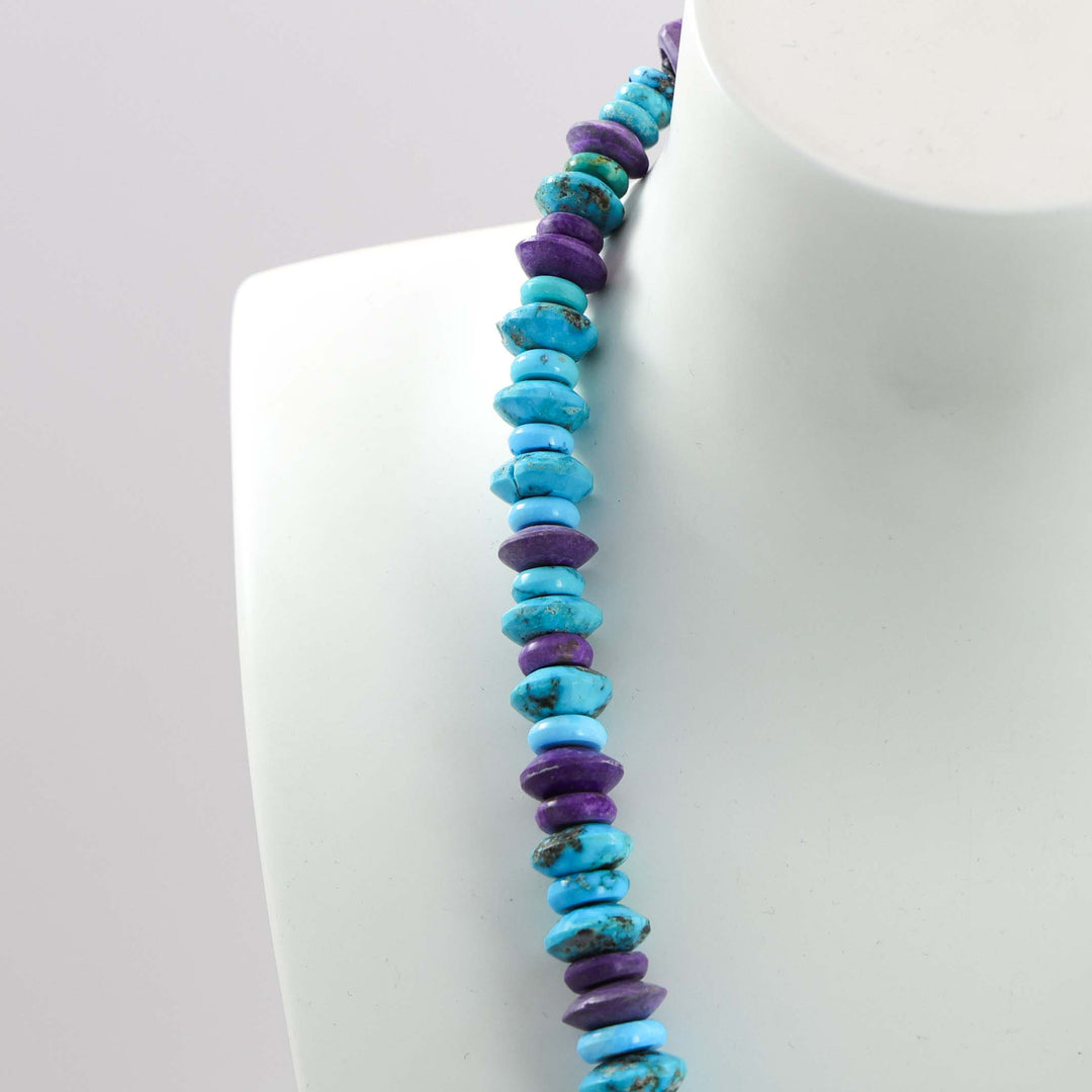 Turquoise and Sugilite Necklace