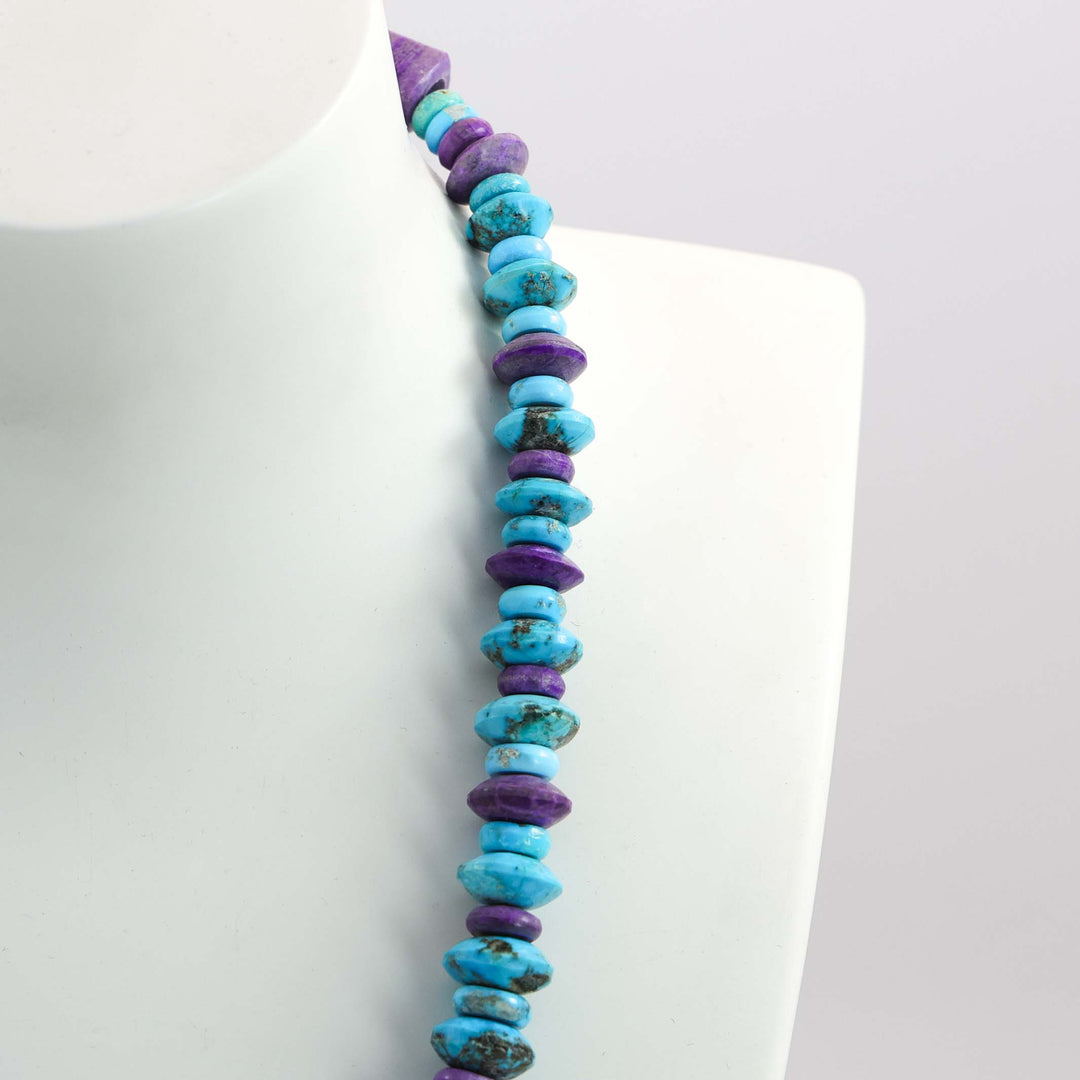 Turquoise and Sugilite Necklace