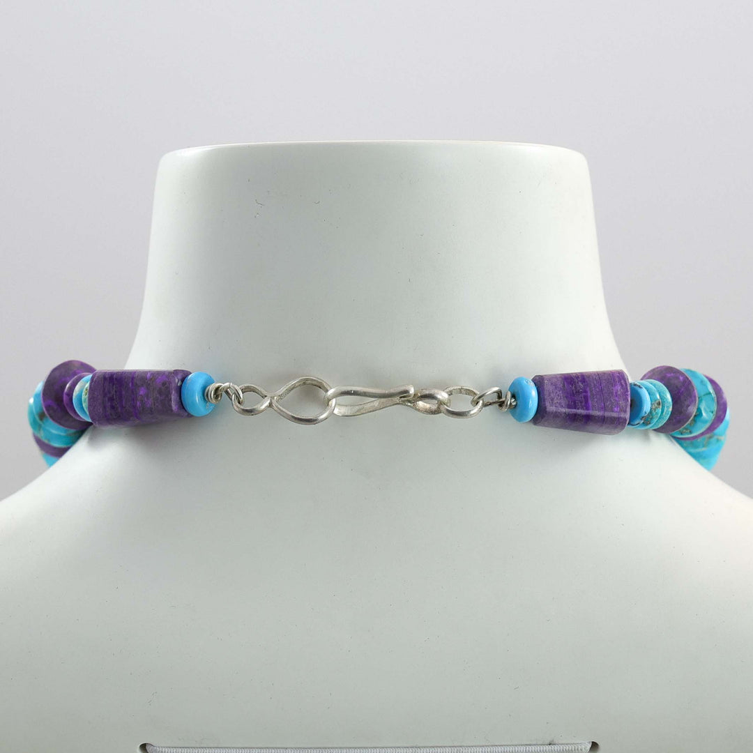 Turquoise and Sugilite Necklace