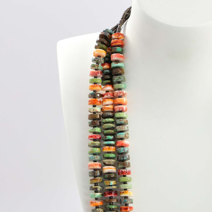 Turquoise and Spiny Oyster Necklace