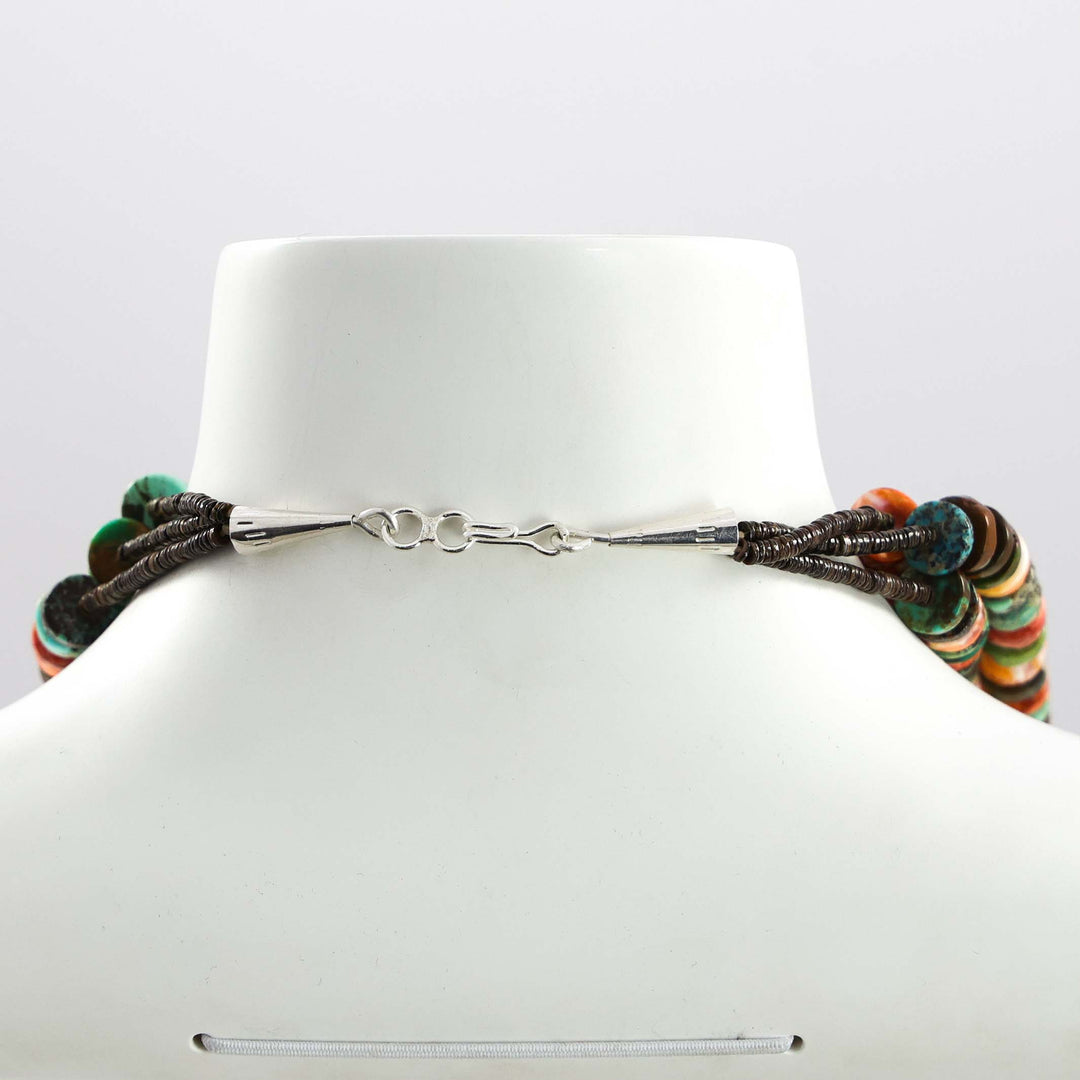 Turquoise and Spiny Oyster Necklace