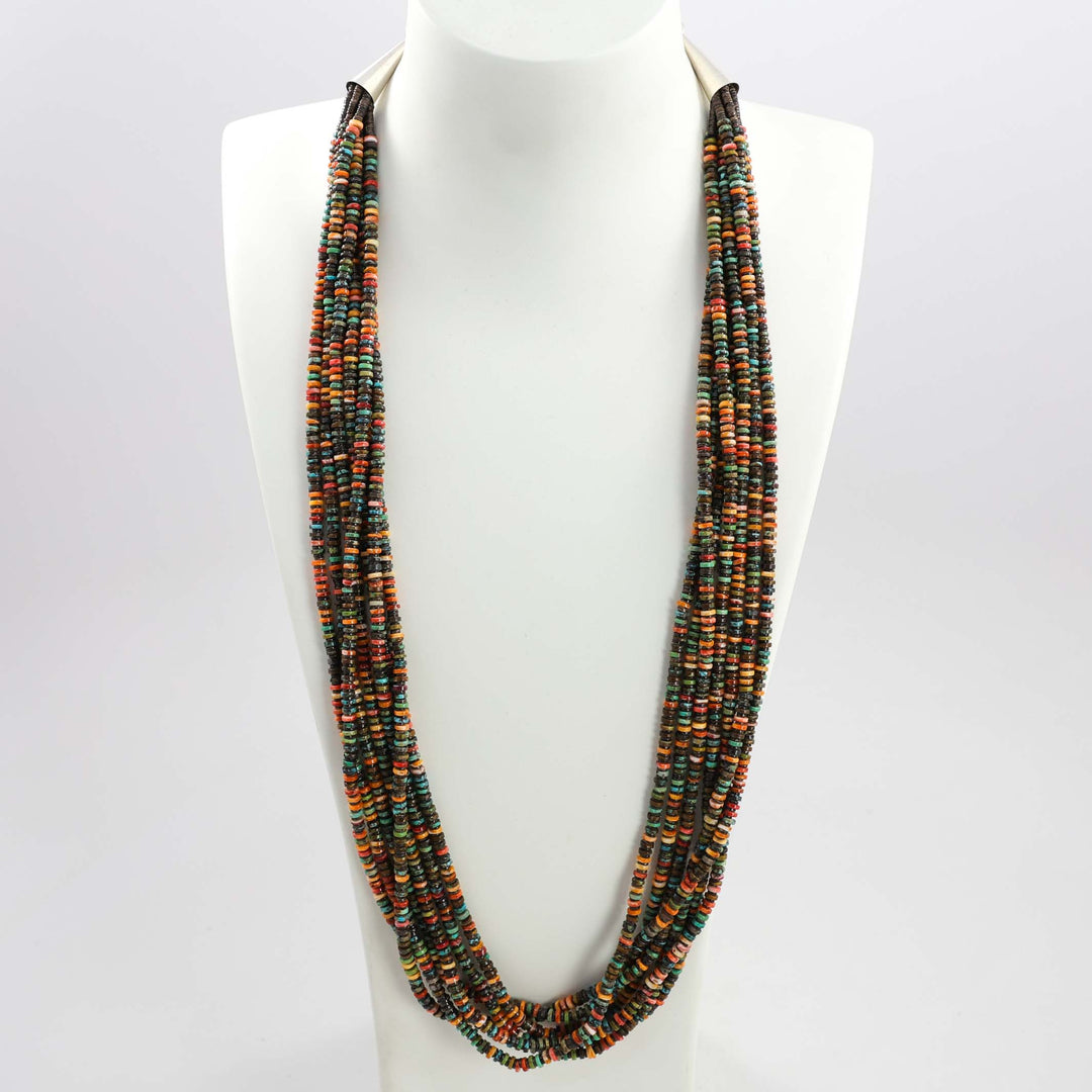 Turquoise and Spiny Oyster Necklace