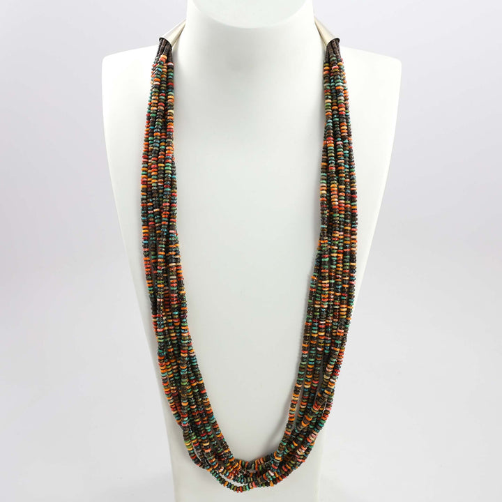 Turquoise and Spiny Oyster Necklace