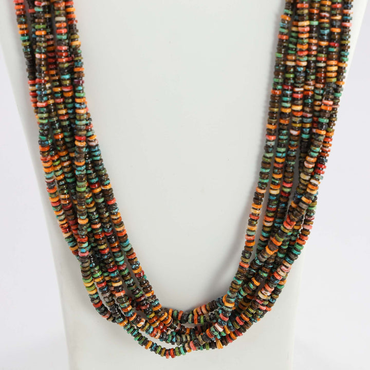 Turquoise and Spiny Oyster Necklace