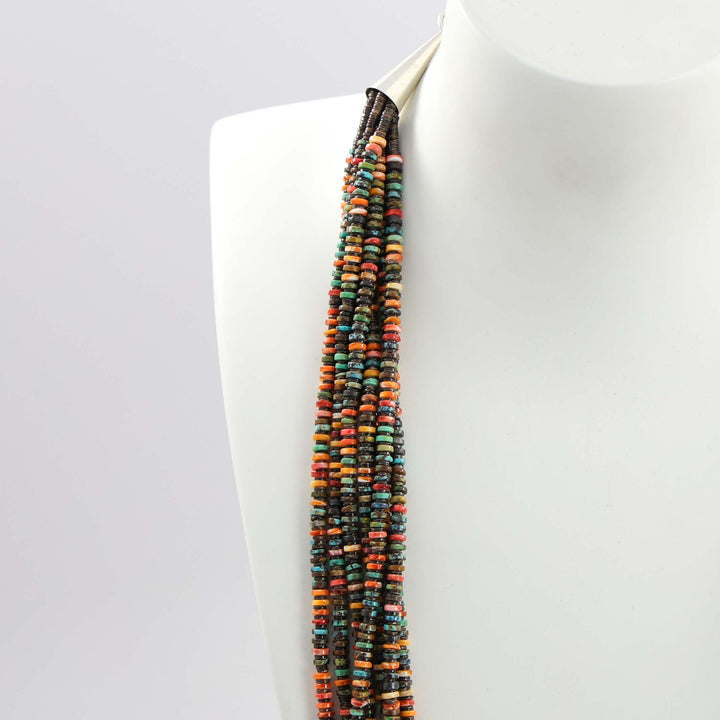 Turquoise and Spiny Oyster Necklace