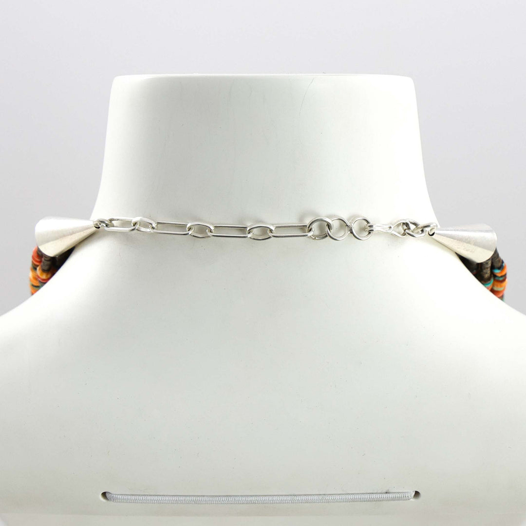 Turquoise and Spiny Oyster Necklace