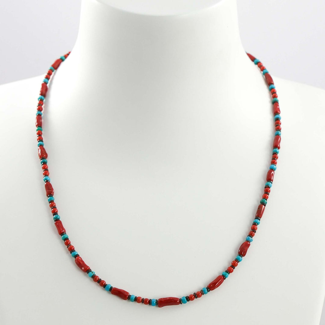 Coral and Turquoise Necklace