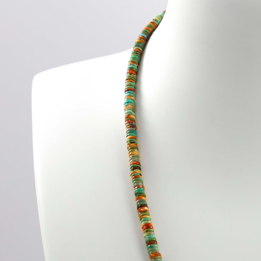 Turquoise and Spiny Oyster Shell Necklace