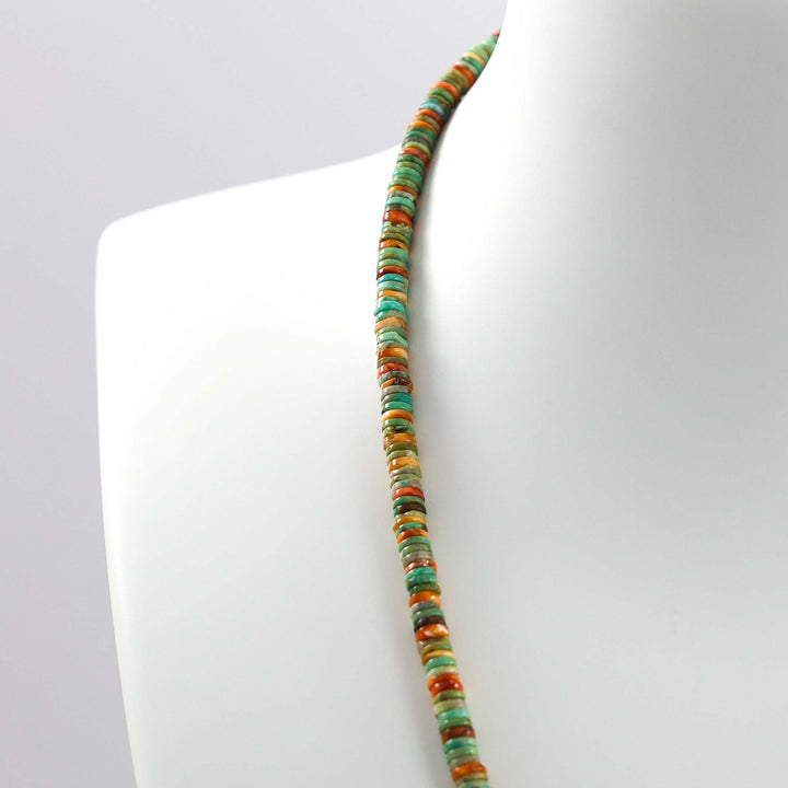 Turquoise and Spiny Oyster Shell Necklace