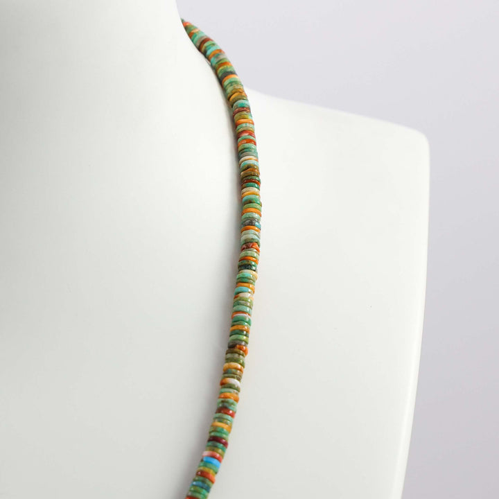 Turquoise and Spiny Oyster Shell Necklace